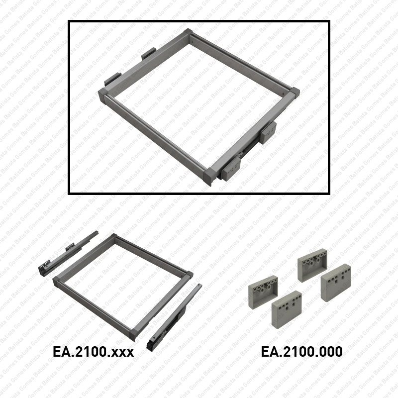 Aro com corredi�as Soft Close - SC SQUARE CLOSET